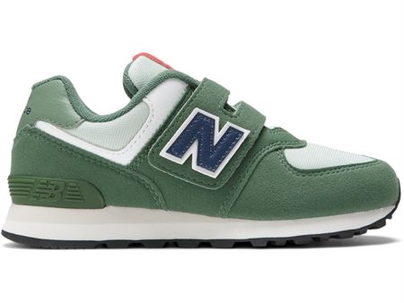 New Balance 574 Hook & Loop Sneakers Nori For Discount