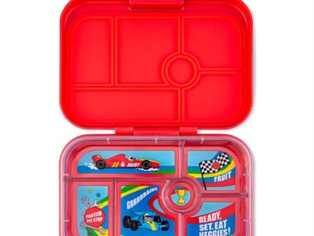 Yumbox Original 6 Rum Matlåda Roar Red Race Cars Online Hot Sale