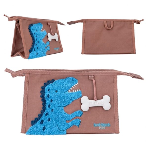 Dino World Washbag Brown Dino Mini Hot on Sale