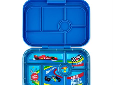 Yumbox Original 6 Rum Matlåda Surf Blue Race Cars For Cheap