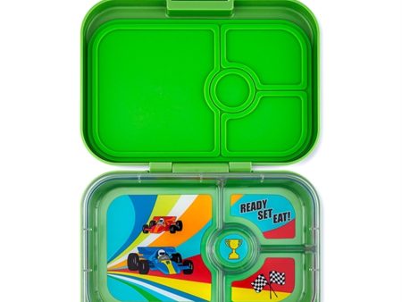 Yumbox Panino 4 Rum Matlåda Matcha Green Race Cars Cheap