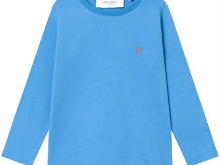 Les Deux Kids Washed Denim Blue Orange Nørregaard Bluse Cheap