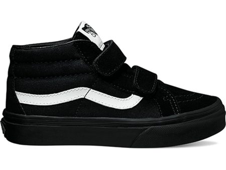 VANS Uy Sk8-Mid Reissue V (Canvas & Suede) Black Black Skor For Sale